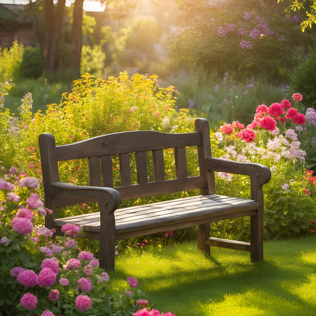 R.E Taylors Walnut Garden Bench