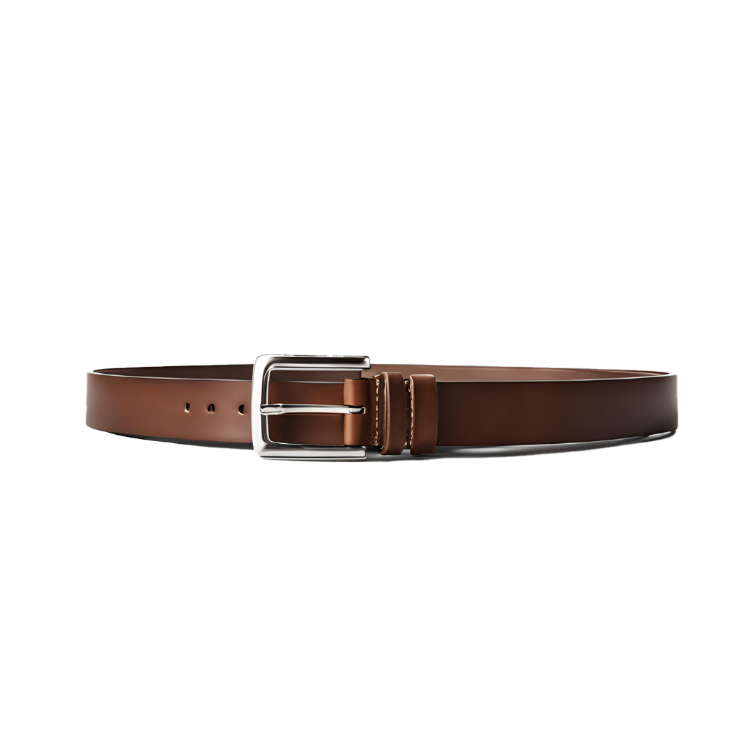 Espresso Elegance Slim Belt