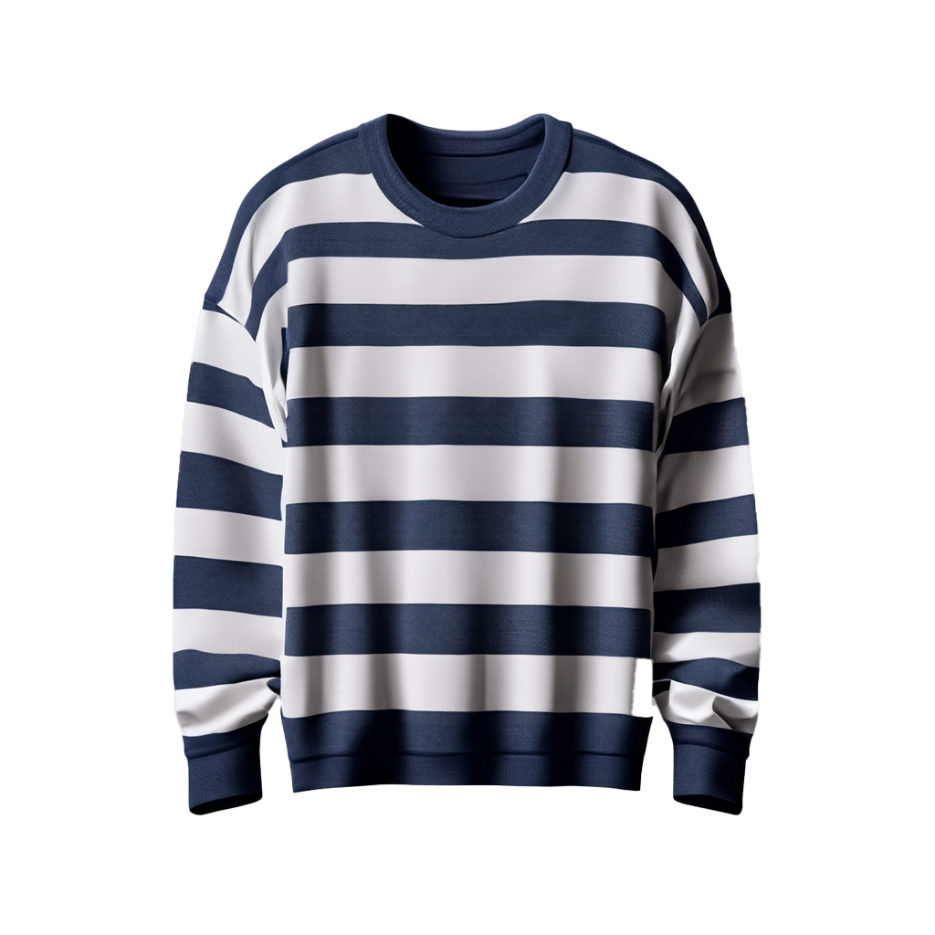 Striped Cotton-Blend Sweater