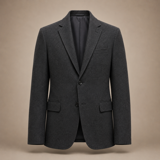 Charcoal Tailored Blazer Jacket