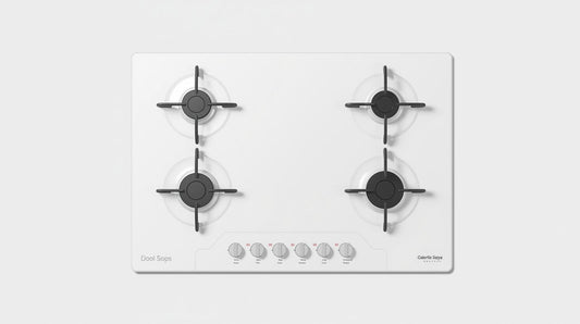 White Eleim Gas Hob