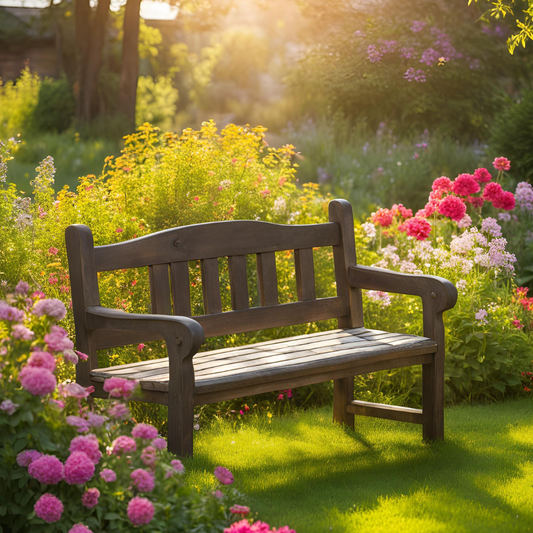 R.E Taylors Walnut Garden Bench