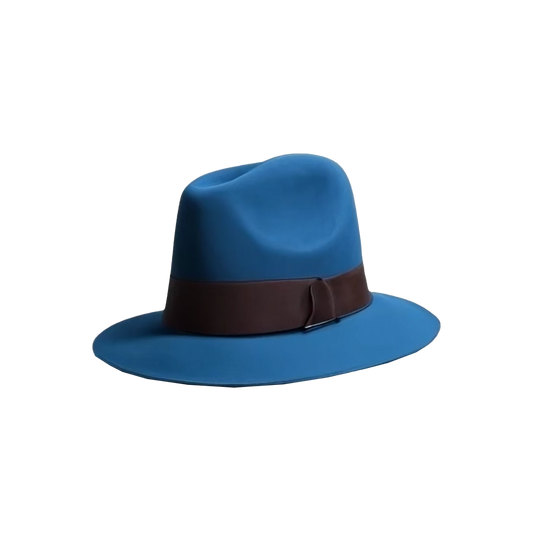 Ocean Blue Borsalino Trilby Hat