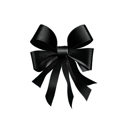 Classic Black Ribbon Bow Hair Clip