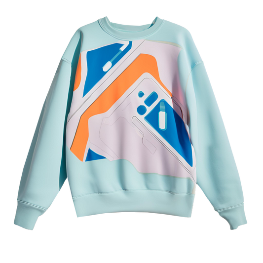 Unisex Futuristic Pattern Jumper