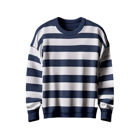 Striped Cotton-Blend Sweater