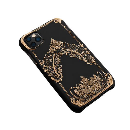 Black and Gold Smartphone Case