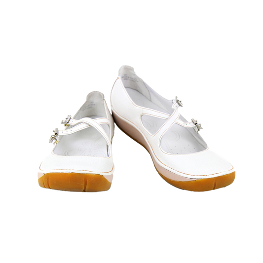 Ivory Elegance Ballet Pumps