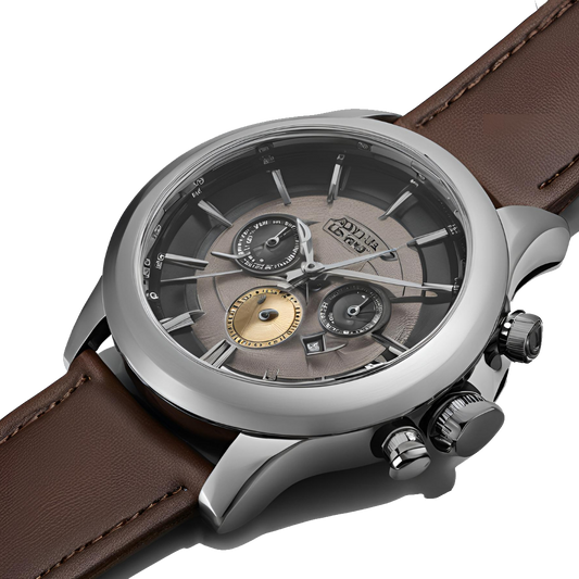 Timeless Classic Men's Brown Leather Watch