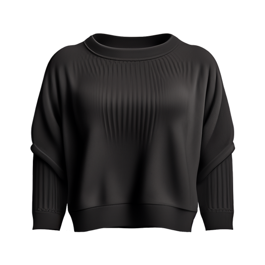 Ribbed Mock Neck Sweater