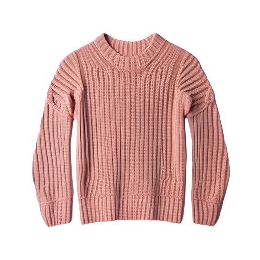 Ribbed Knit Pullover Sweater